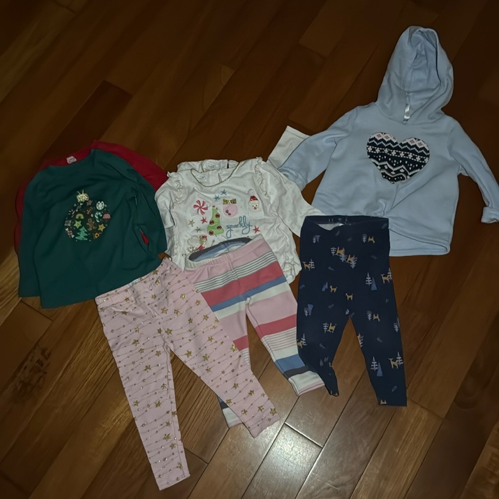 Holiday Baby girl Clothing Set bundle lot 12 18 month - Picture 2 of 7